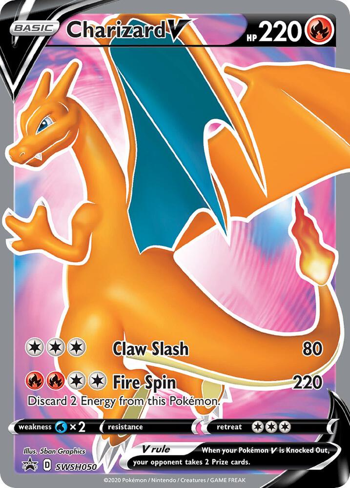 Charizard V - SWSH050 - SWSH: Sword & Shield Promo Cards (SWSD)(sealed)